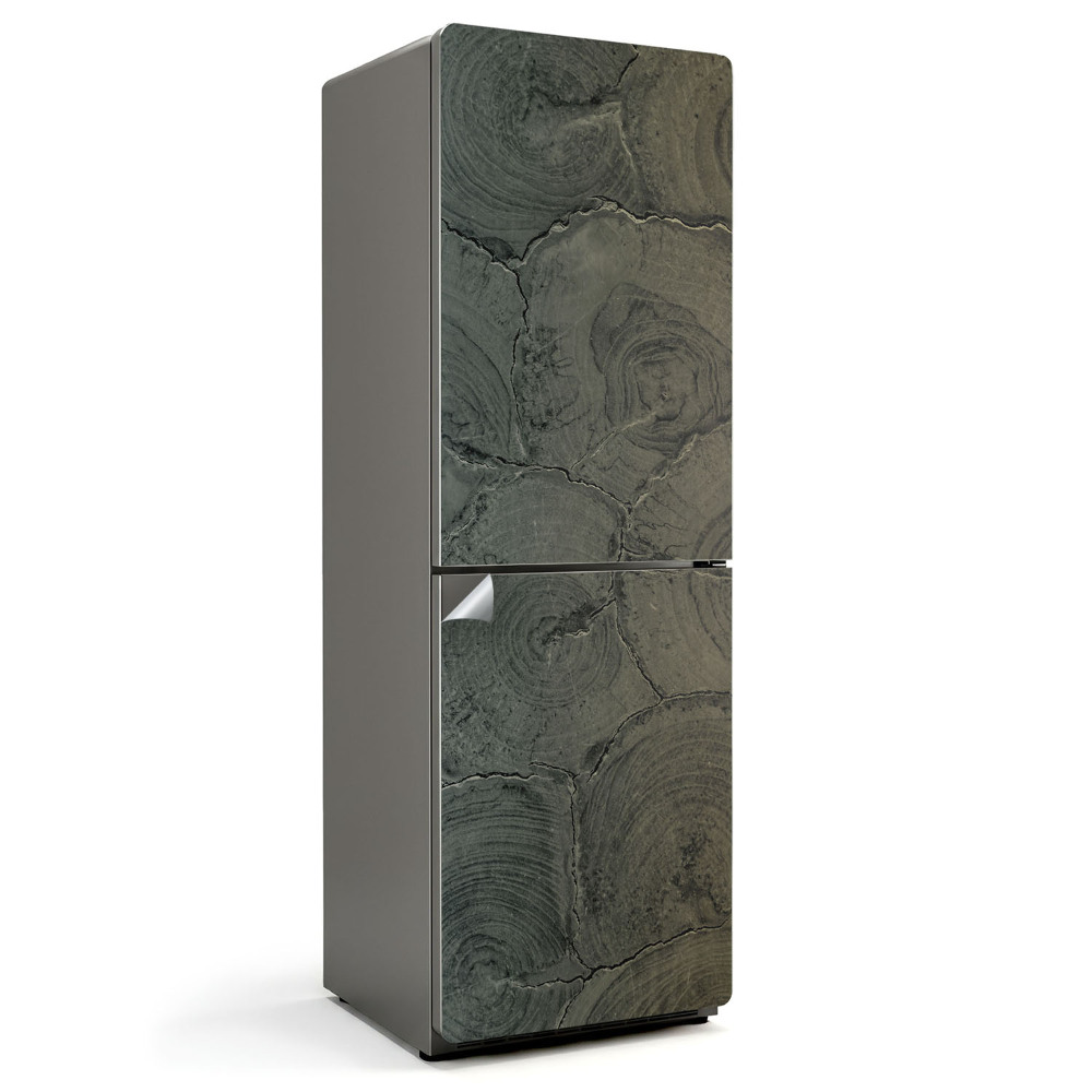 Naklejka na lodówkę Wzór drewna z sękami