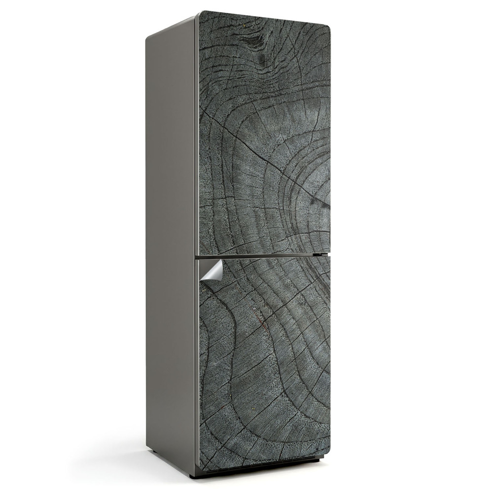 Samoprzylepna naklejka na lodówkę Zbliżenie na słój drewna