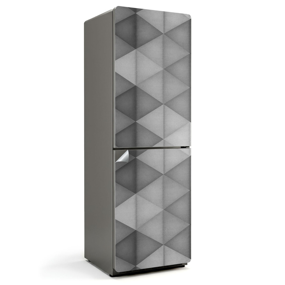 Naklejka tapeta na lodówkę Wzór trójwymiarowych trójkątów