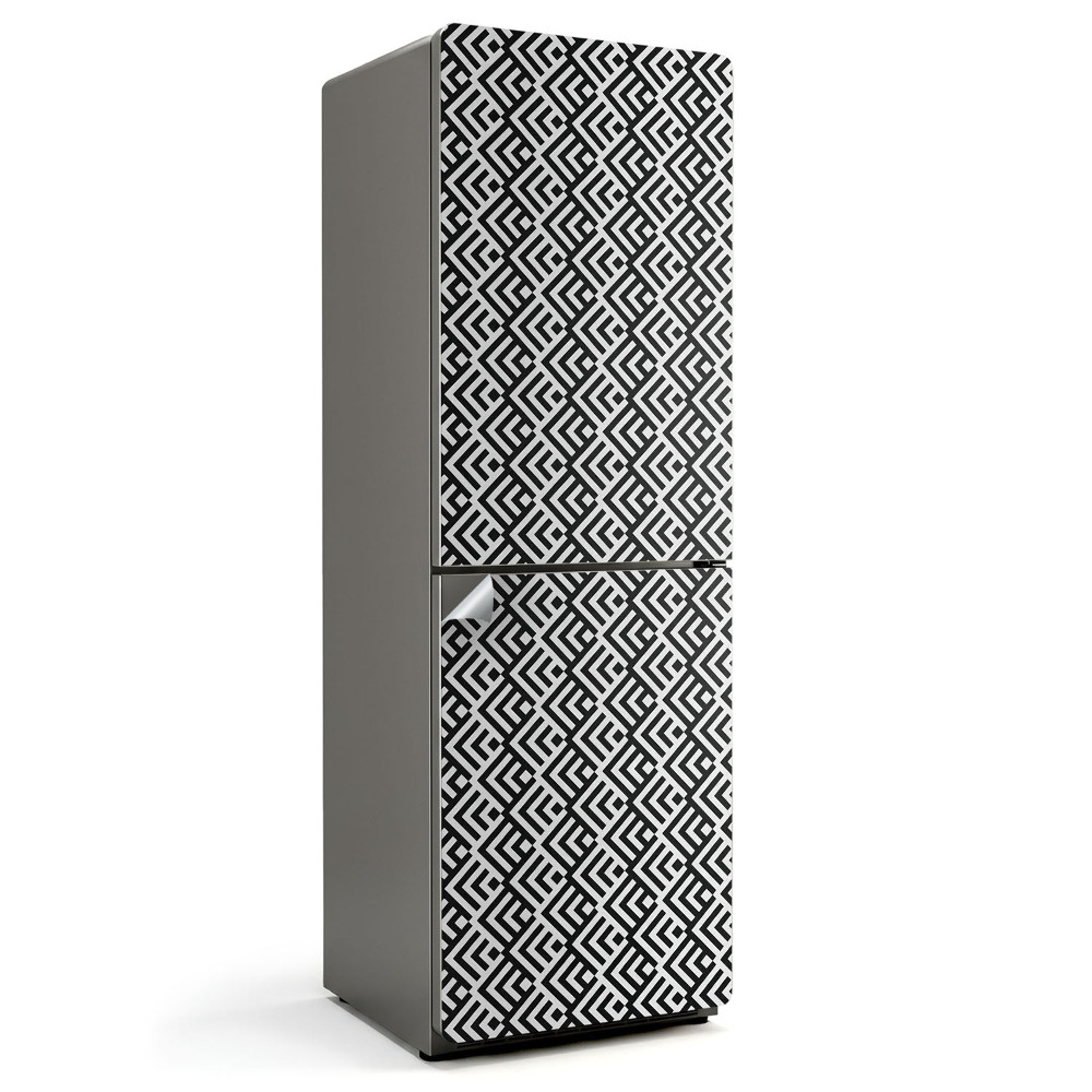 Naklejka na lodówkę Geometria w zygzaki