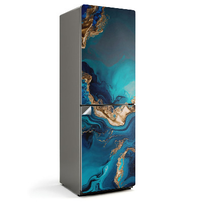 Samoprzylepna naklejka na lodówkę Abstrakcyjne fale i plamy