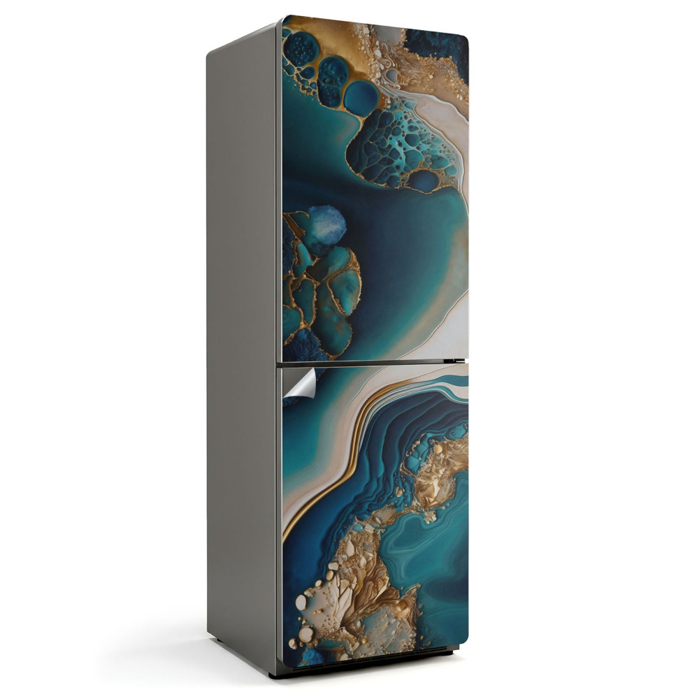 Naklejka tapeta na lodówkę Abstrakcyjne fale i struktury