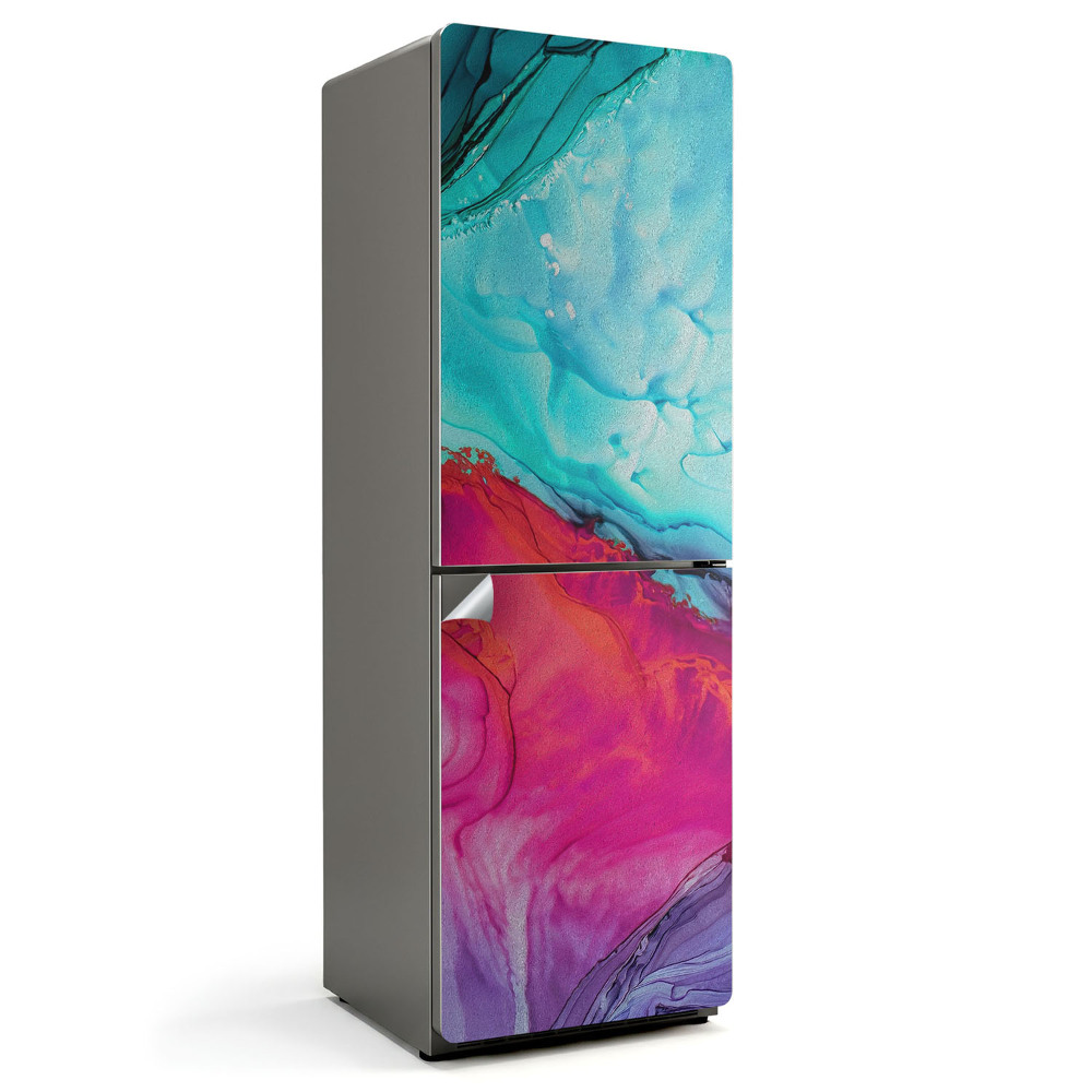 Okleina na lodówkę Abstrakcyjny wzór płynów