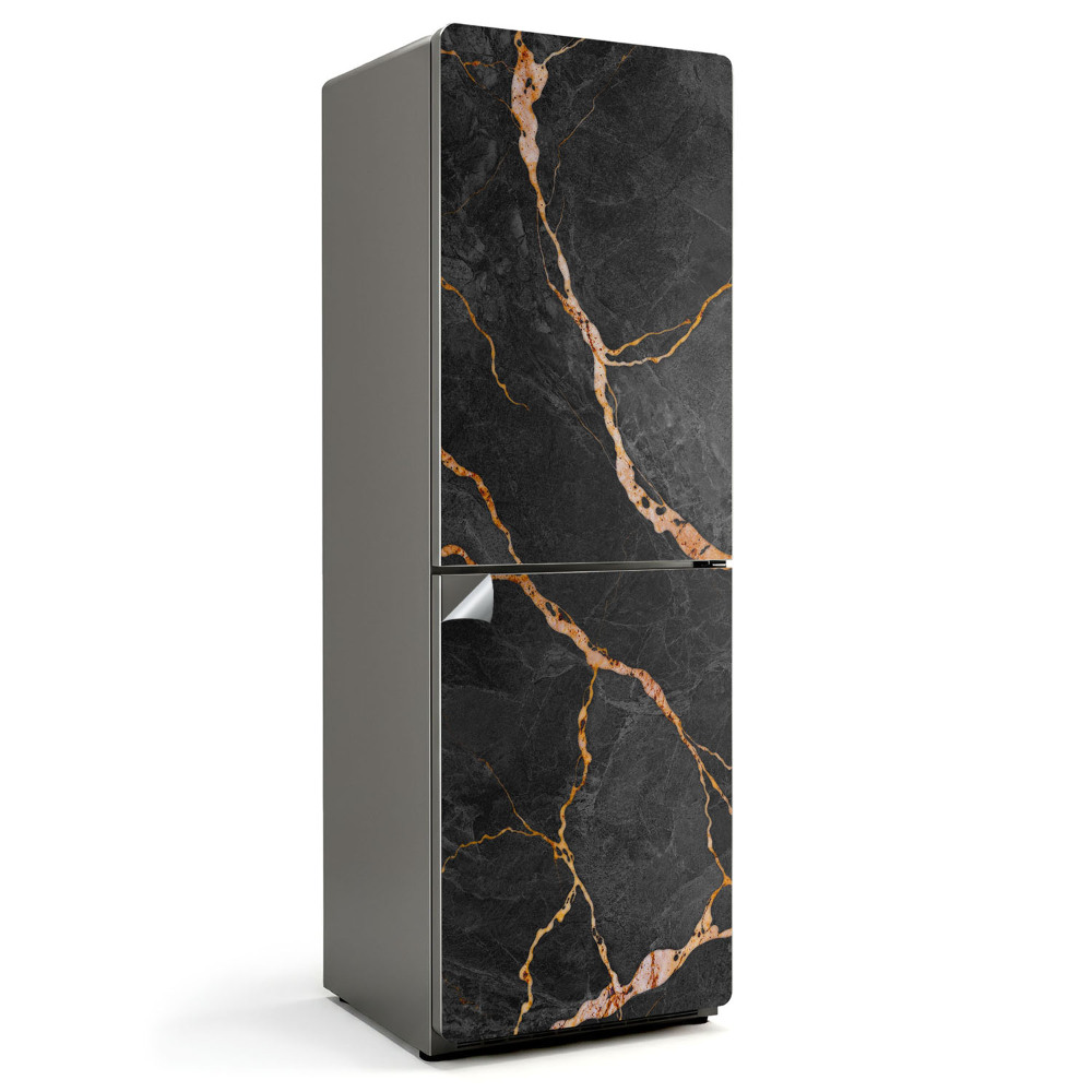 Naklejka na lodówkę Wzór marmurowy z żyłami