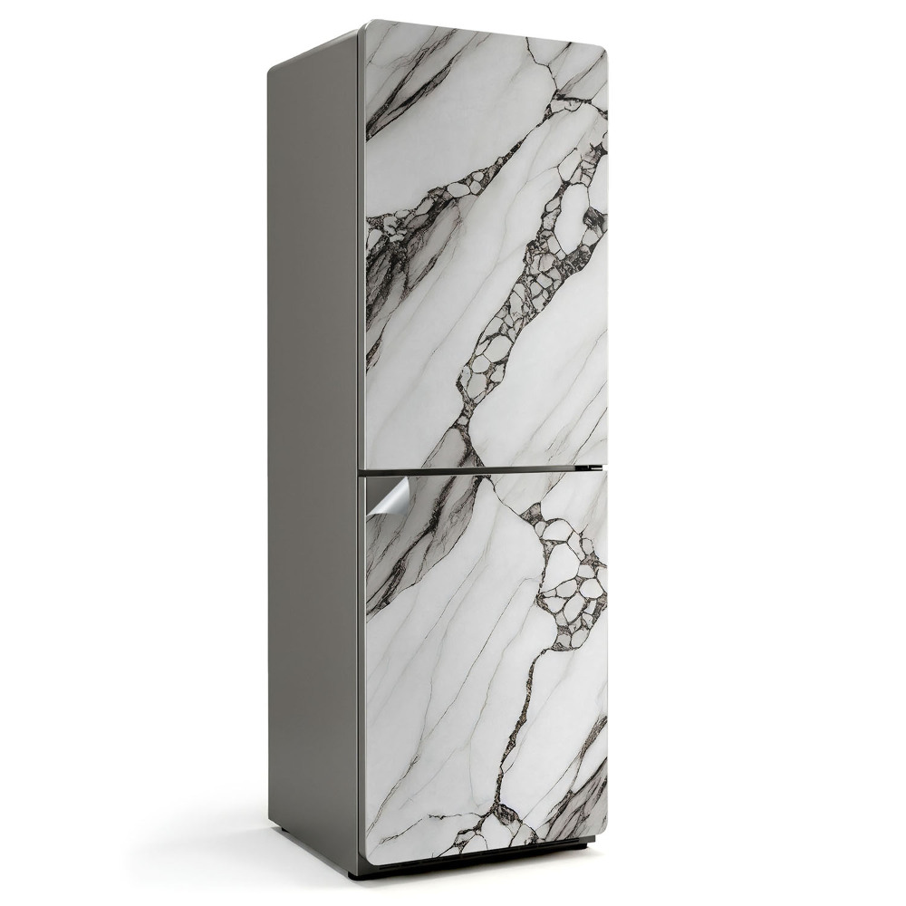 Samoprzylepna naklejka na lodówkę Wzór marmurowy z żyłkami