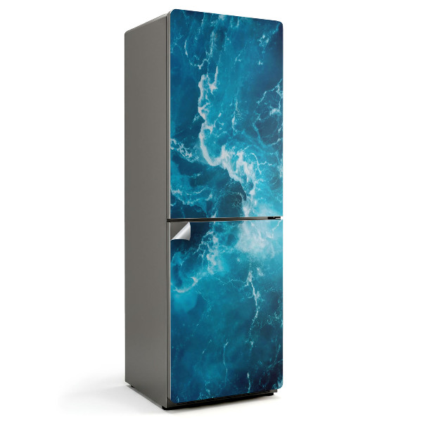 Naklejka tapeta na lodówkę Dynamiczny wzór fal morskich