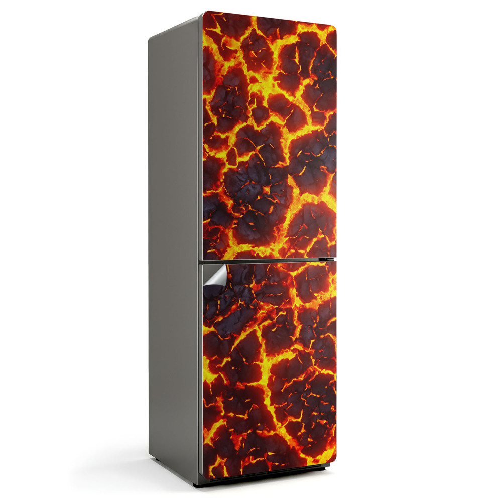 Okleina na lodówkę Wzór lawy w ruchu