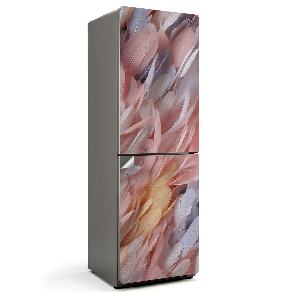 Naklejka na lodówkę Delikatne pióra w ruchu