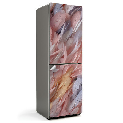 Naklejka na lodówkę Delikatne pióra w ruchu