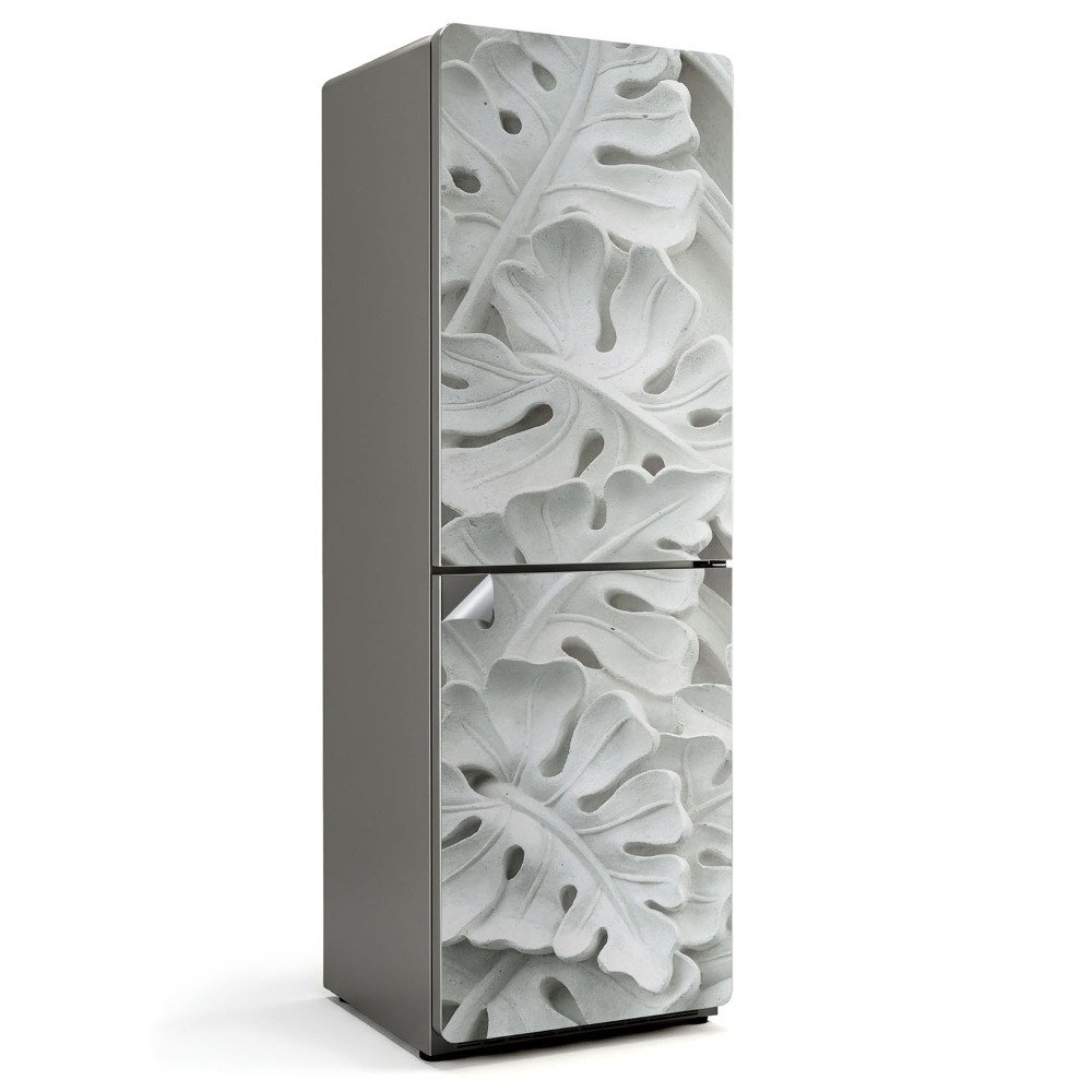 Samoprzylepna naklejka na lodówkę Wzór liści w reliefie