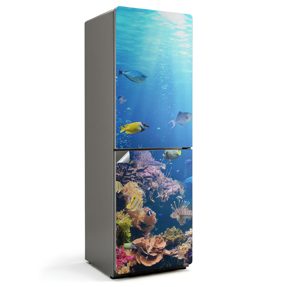 Okleina na lodówkę Podwodny świat koralowców