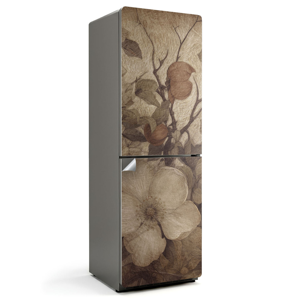 Naklejka na lodówkę Wypłowiała kwiatowa kompozycja