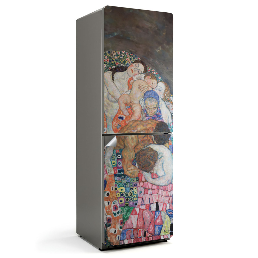 Samoprzylepna naklejka na lodówkę Śmierć i życie Gustav Klimt