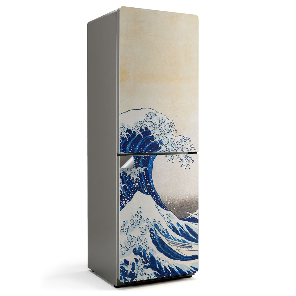 Samoprzylepna naklejka na lodówkę Wielka fala w Kanagawie