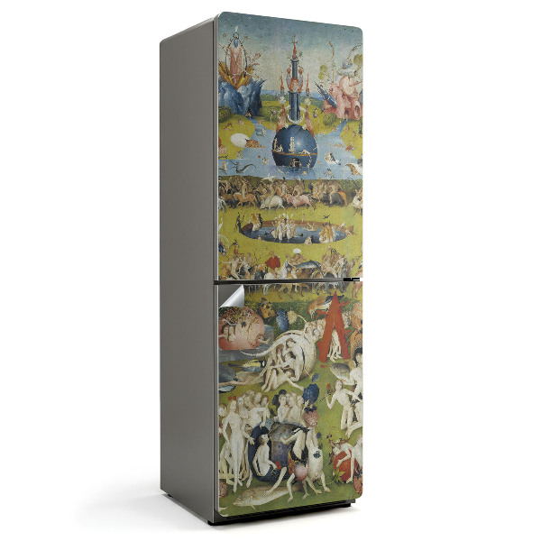 Naklejka tapeta na lodówkę Ogród rozkoszy ziemskich Bosch