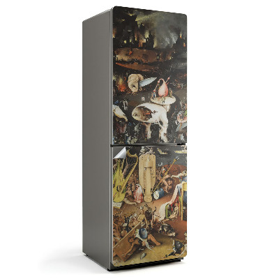 Naklejka tapeta na lodówkę Ogród rozkoszy ziemskich Bosch