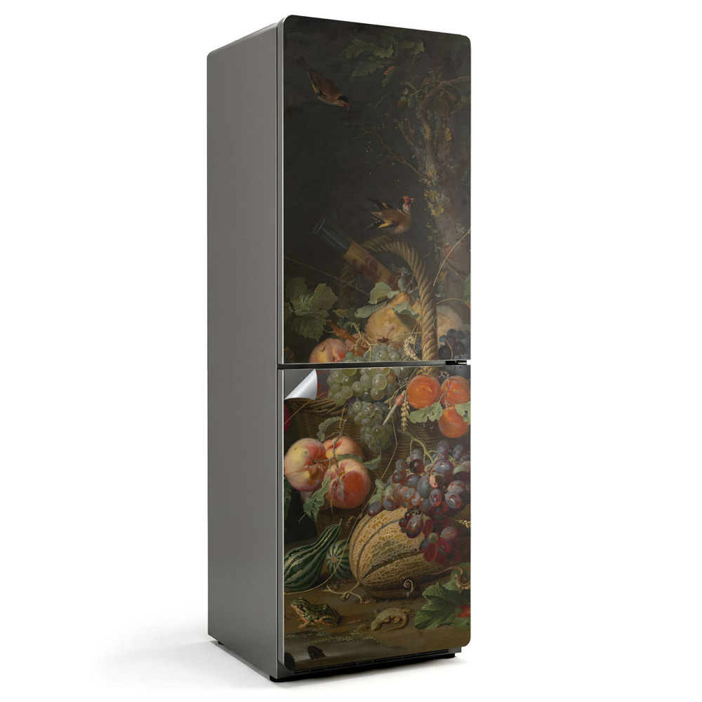 Naklejka na lodówkę Martwa natura obraz olejny