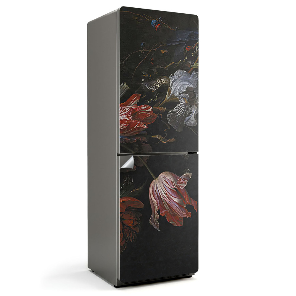 Okleina na lodówkę Kwiatowy układ kompozycji