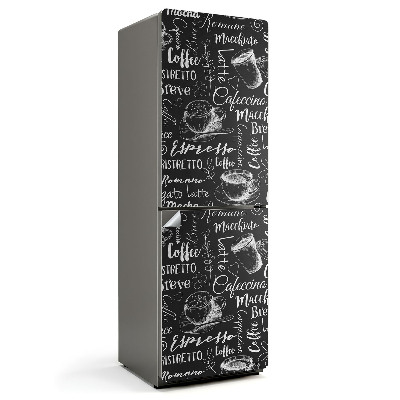 Okleina na lodówkę Wzory filiżanek kawy