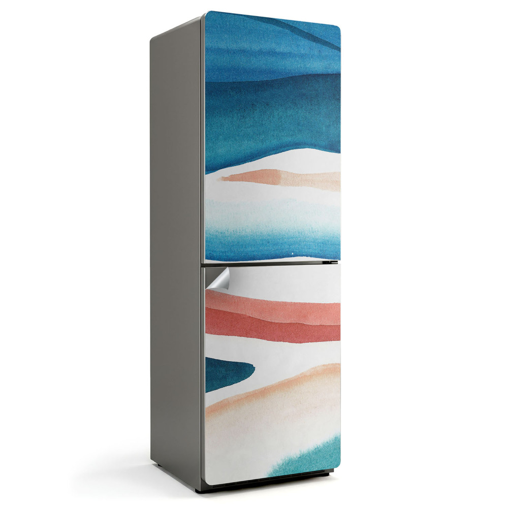 Naklejka na lodówkę akwarelowe abstrakcyjne plamy