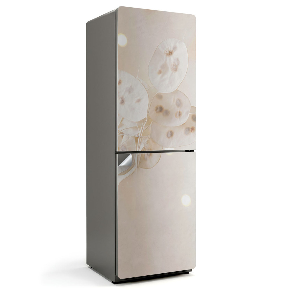 Naklejka tapeta na lodówkę Delikatne liście z nasionami