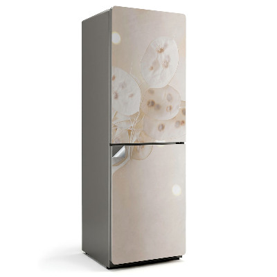 Naklejka tapeta na lodówkę Delikatne liście z nasionami