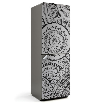 Okleina na lodówkę Wzory mandali w kręgach