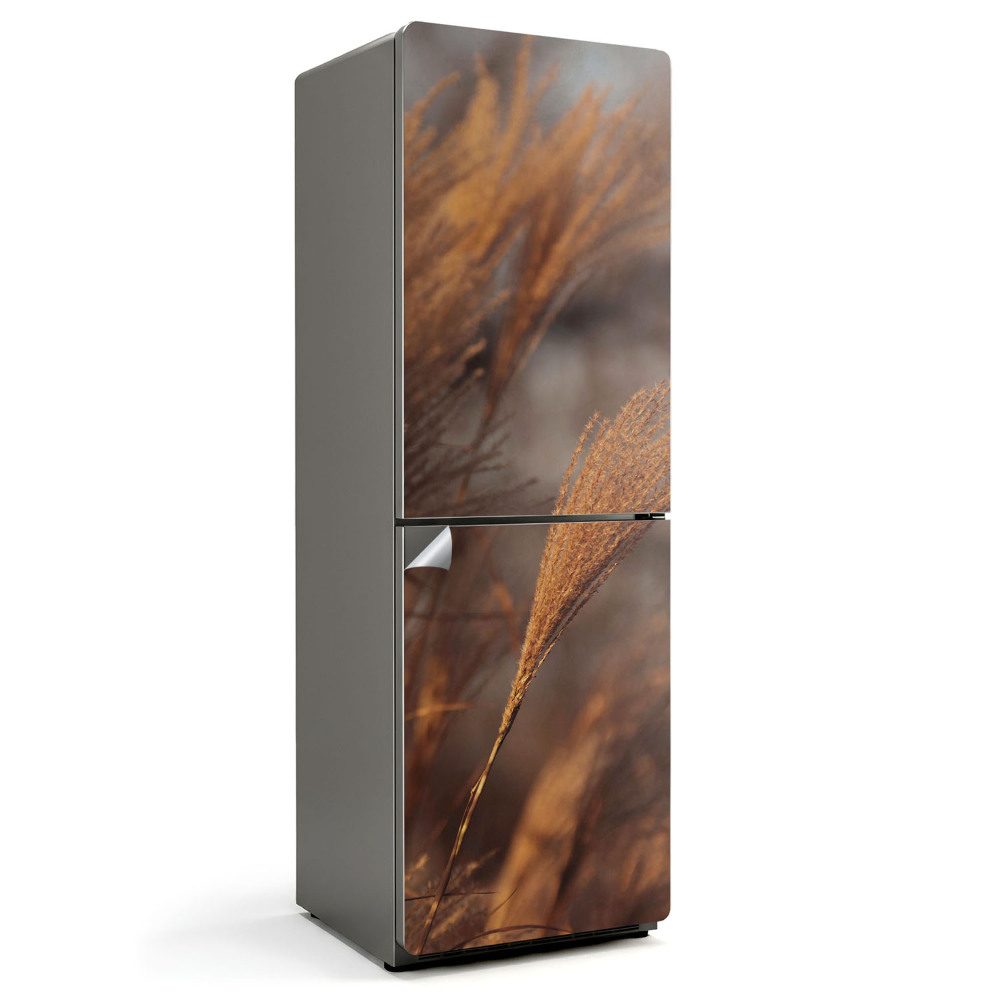 Samoprzylepna naklejka na lodówkę Delikatne źdźbła trawy