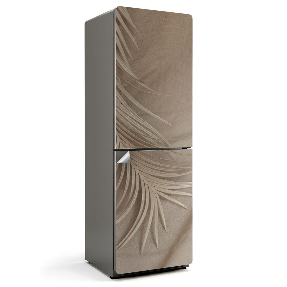 Naklejka tapeta na lodówkę Eleganckie liście palmy