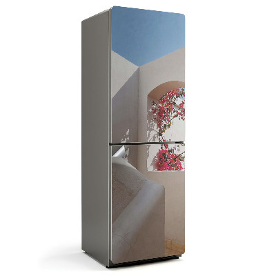 Samoprzylepna naklejka na lodówkę Architektura z roślinnością