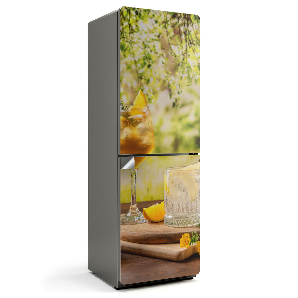 Okleina na lodówkę Orzeźwiające napoje w plenerze