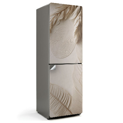 Okleina na lodówkę Minimalistyczny roślinny układ