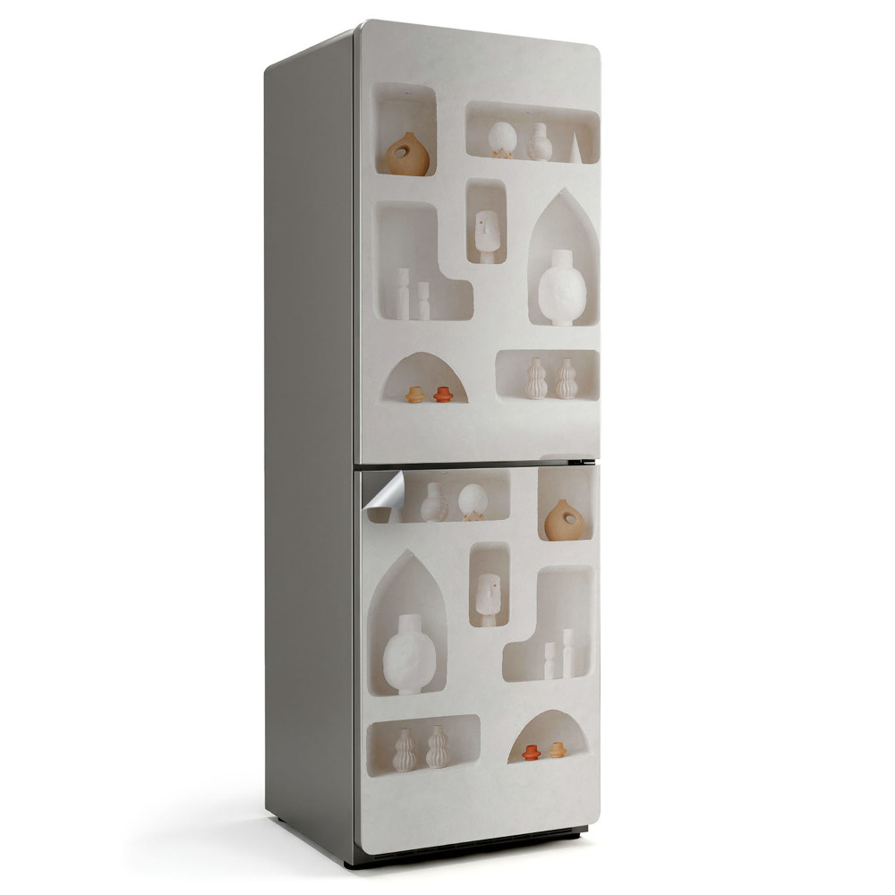 Samoprzylepna naklejka na lodówkę Modernistyczne wnęki w ścianie