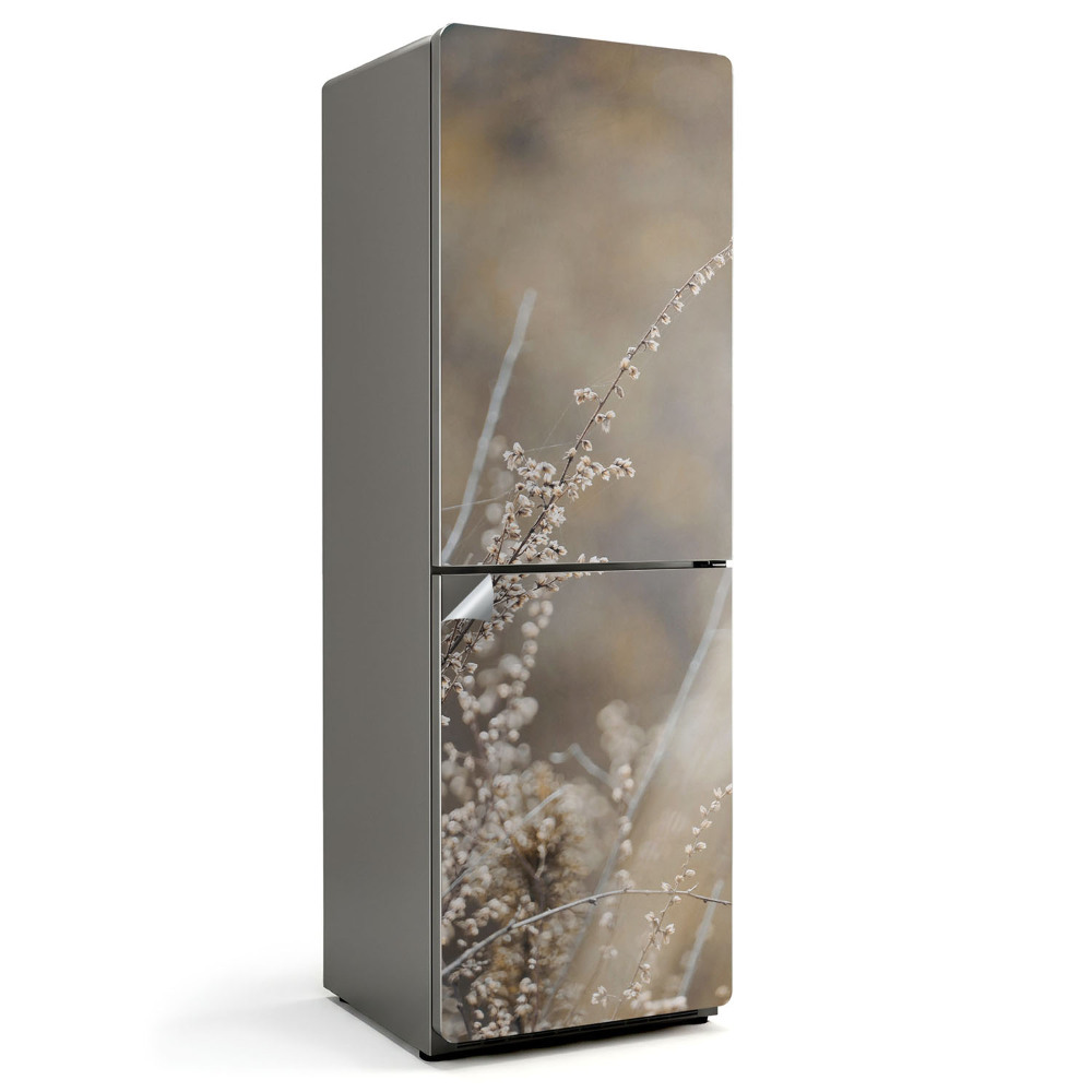 Okleina na lodówkę Delikatna drobna roślinność