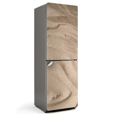 Samoprzylepna naklejka na lodówkę Tekstura piasku z falami