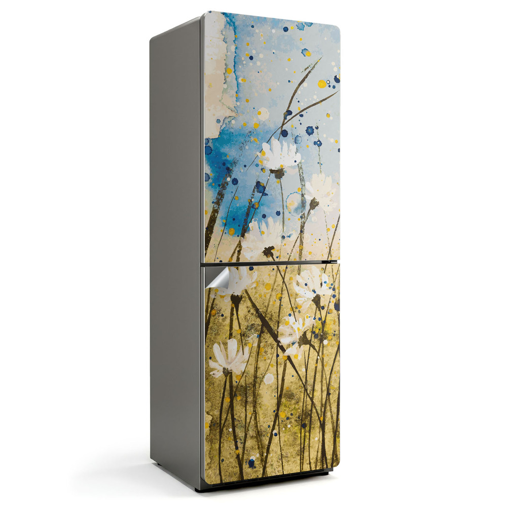 Naklejka tapeta na lodówkę Akwarelowa delikatna łąka