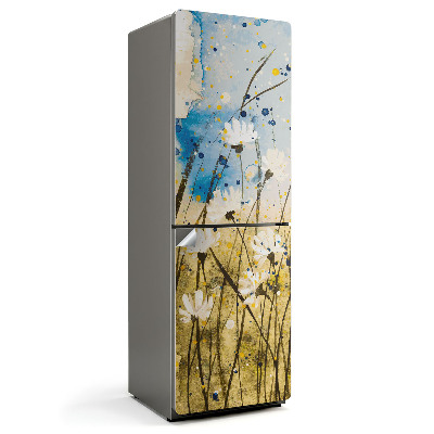 Naklejka tapeta na lodówkę Akwarelowa delikatna łąka