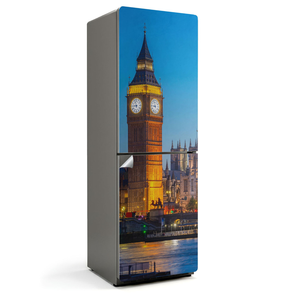 Samoprzylepna naklejka na lodówkę Big ben w Londynie nocą