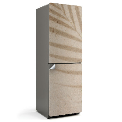 Samoprzylepna naklejka na lodówkę Cień liści na tle piasku