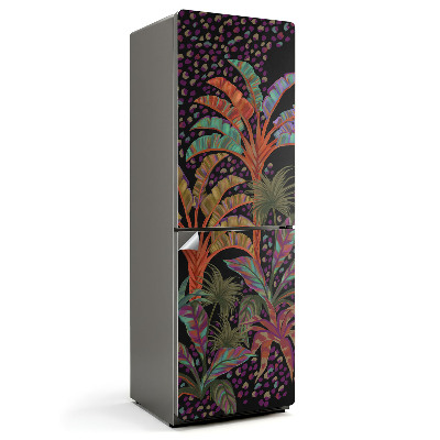 Samoprzylepna naklejka na lodówkę Tropikalny wzór roślinny