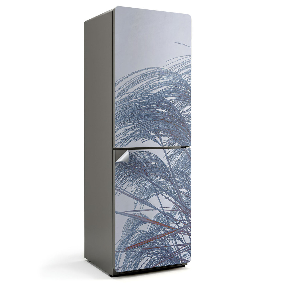 Naklejka na lodówkę Delikatne liście w ruchu