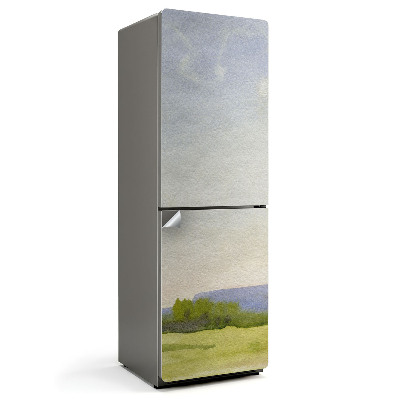 Naklejka tapeta na lodówkę Minimalistyczny pejzaż