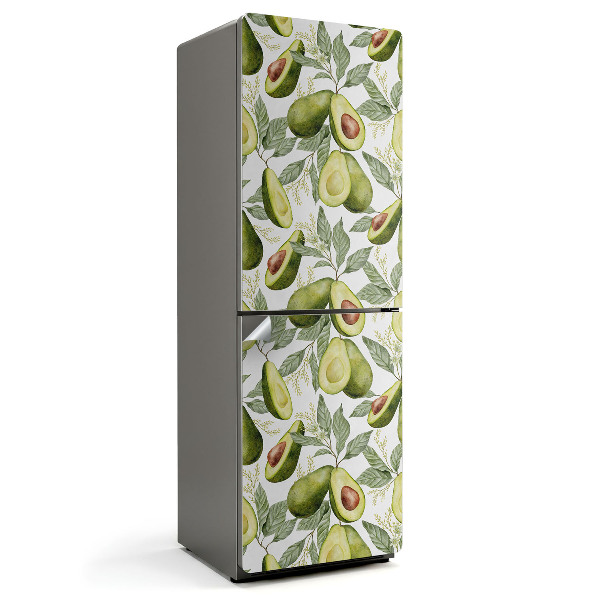 Okleina na lodówkę Wzór z awokado i liści