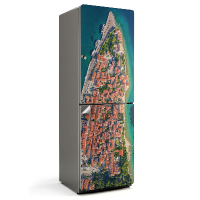 Naklejka na lodówkę Widok z góry na półwysep