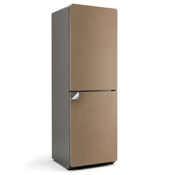 Samoprzylepna naklejka na lodówkę Kolor Jasnobrązowy