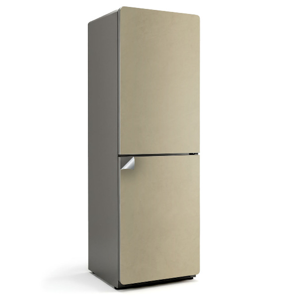 Samoprzylepna naklejka na lodówkę Kolor Brudnożółty