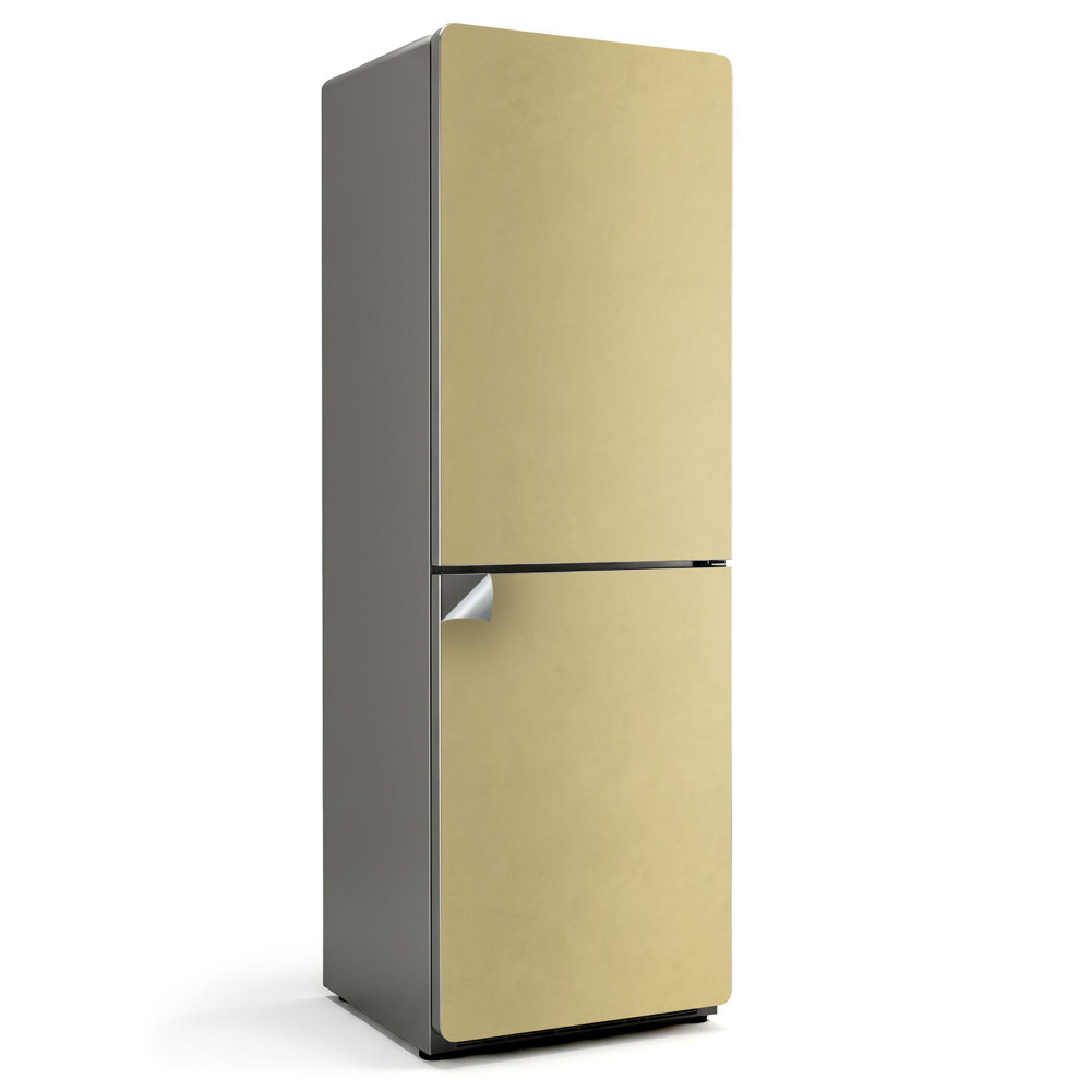 Okleina na lodówkę Kolor pastelowy żółty