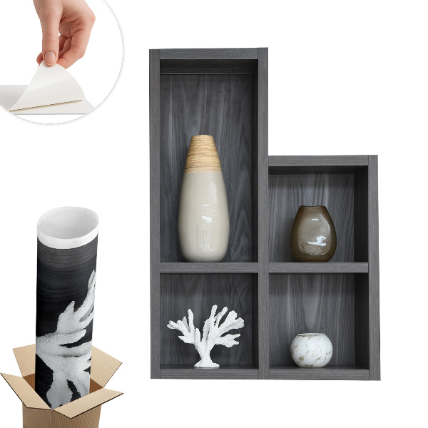 Ozdobna naklejka na ścianę 3D 70x100 Dekoracyjne półki