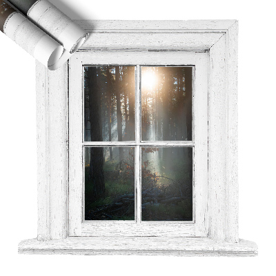 Plakat okno z widokiem 102x100 Leśne okno