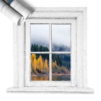 Plakat okno z widokiem 102x100 Okno krajobraz